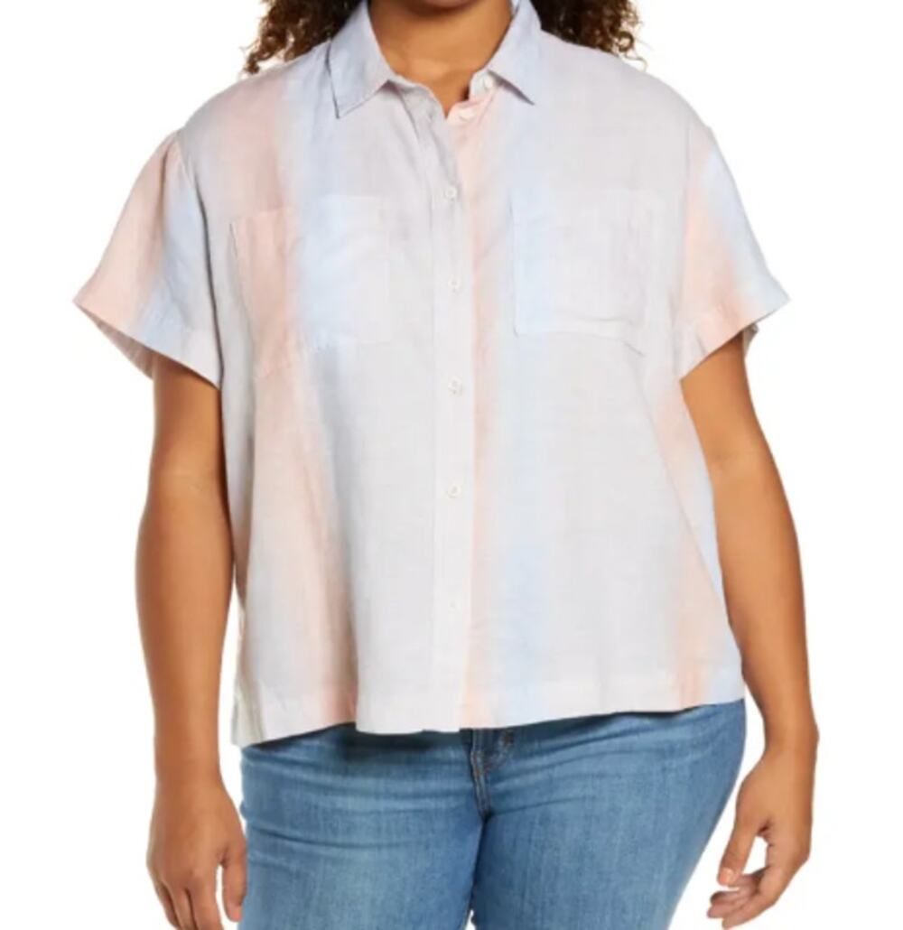 Madewell Beachside Linen Shirt, Size S